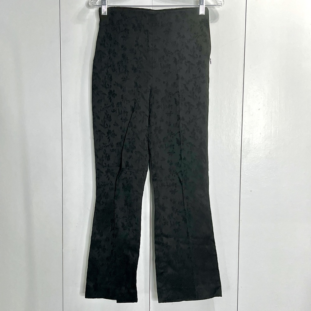 Zara black high waisted kick flare ankle length pants. NWT!
